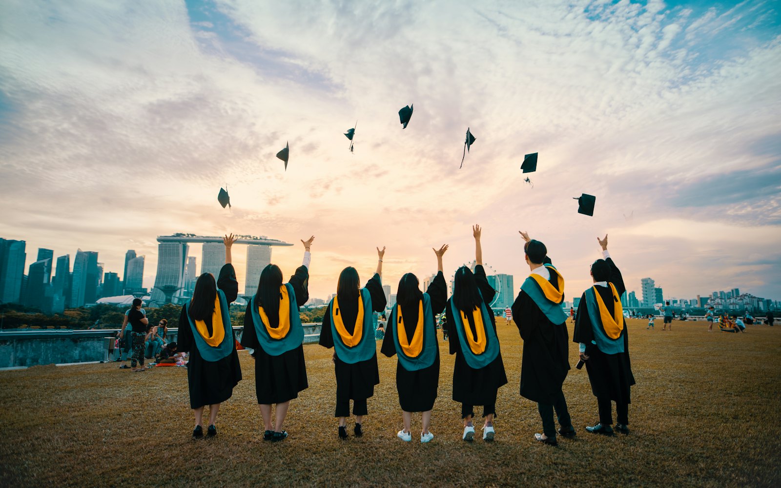 Graduates celebrating
